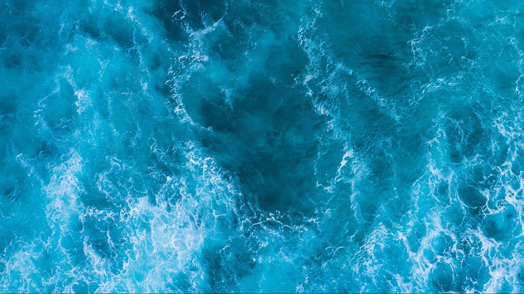 Turquoise ocean waves
